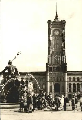 Berlin Neptun Brunnen Rathaus Kat. Berlin