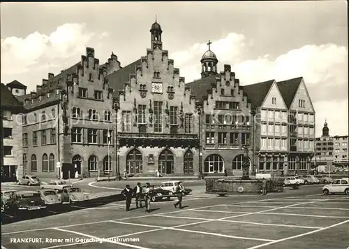 Frankfurt Main Roemer Gerechtigkeitsbrunnen Kat. Frankfurt am Main