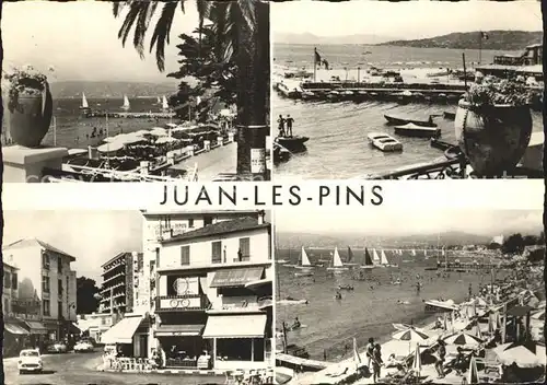 Juan les Pins Strand Segelboot  Kat. Antibes