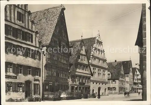 Dinkelsbuehl Rothenburgerstrasse Ratstrinkstube Deutsche Haus Schranne  Kat. Dinkelsbuehl