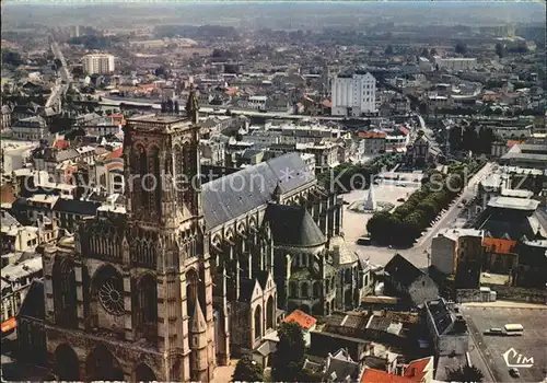 Soissons Aisne Fliegeraufnahme Cathedrale Kat. Soissons