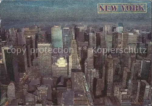 New York City Fliegeraufnahme Skyline