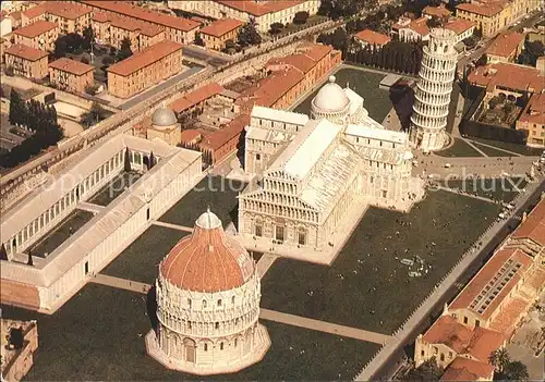 Pisa Fliegeraufnahme Piazza dei Miracoli Kat. Pisa