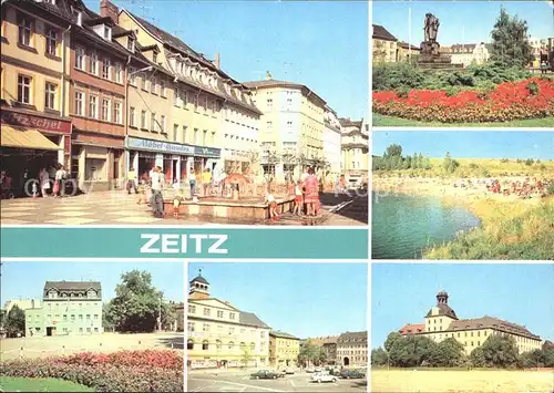 Zeitz Friedensplatz Kretschau Schloss Moritzburg Kat. Zeitz