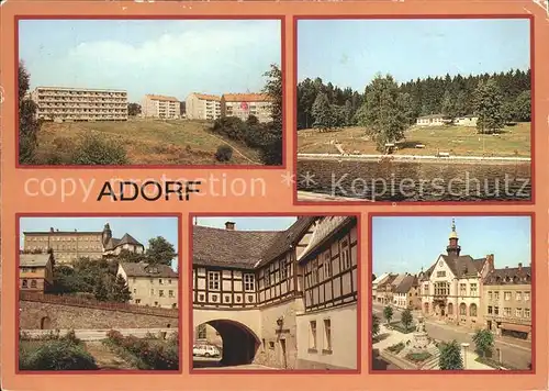 Adorf Vogtland Waldbad Pfortenberg Heimatmuseum Freiberger Tor Kat. Adorf