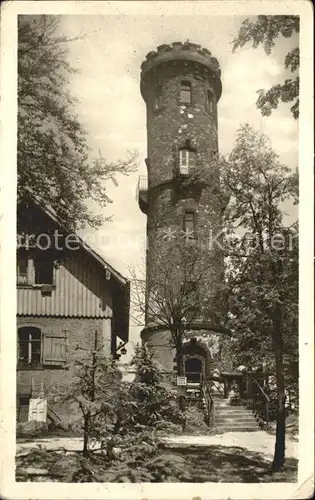 Oybin Hochwald Turm mit Wirtschaft Kat. Kurort Oybin