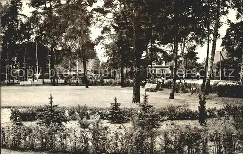 Klausdorf Mellensee Gruenanlage an der HO Strandgaststaette Kat. Mellensee