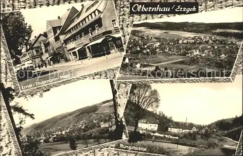 Olbernhau Erzgebirge Gesamtansicht Ernst Thaelmann Platz Rungstocktal Kat. Olbernhau