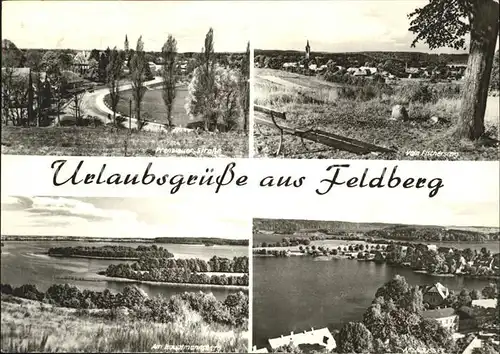 Feldberg Mecklenburg Prenzlauer Strasse Fischersteig Hauptmannsberg Kat. Feldberger Seenlandschaft