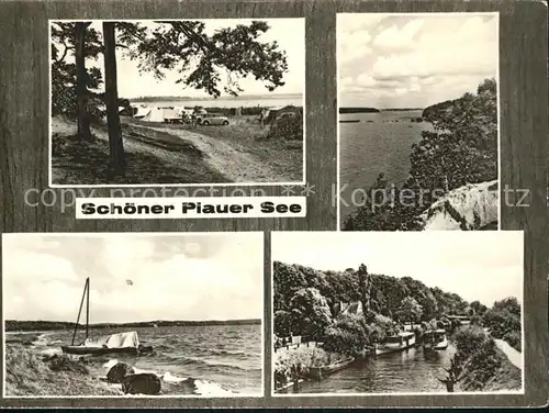 Plau See Partien am Plauer See Strand Kanal Campingplatz / Plau See /Parchim LKR