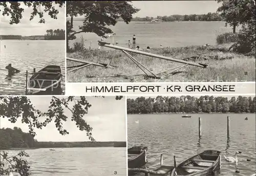 Himmelpfort Sidowsee Stolpsee Moderfitzsee Haussee Boot Spielplatz Kat. Fuerstenberg