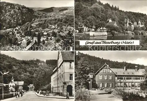 Treseburg Harz Aussichtspunkt Weisser Hirsch FDGB Erholungsheim Wildstein Kat. Treseburg