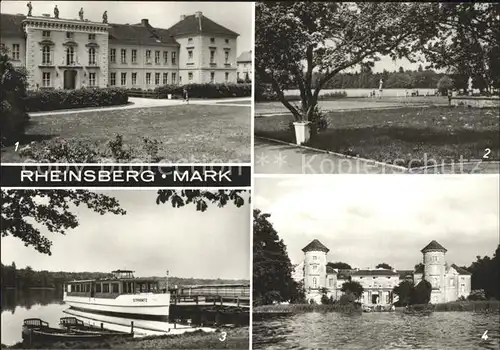 Rheinsberg Schloss Diabetiker Sanatorium Lehmann See Dampferanlegestelle Kat. Rheinsberg