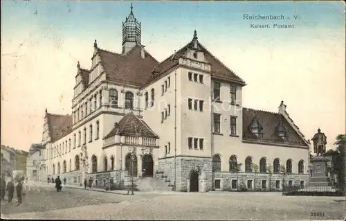Reichenbach Vogtland Kaiserliches Postamt Kat. Reichenbach