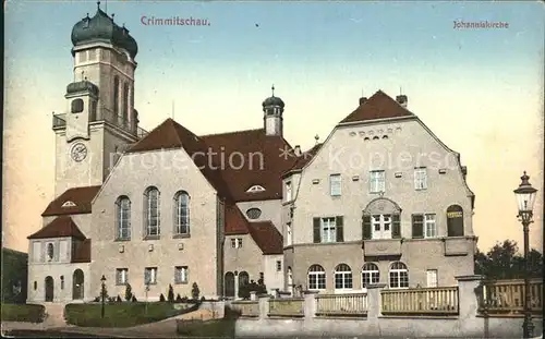 Crimmitschau Johanniskirche Bahnpost Kat. Crimmitschau