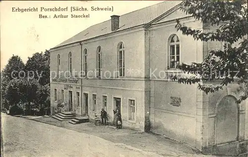 Porschdorf Gasthof zum Erbgericht Kat. Porschdorf