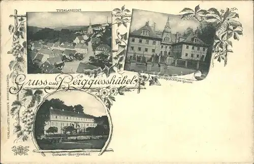 Berggiesshuebel Totalansicht Schloss Griesenstein Johann Georgenbad Reichspost Kat. Bad Gottleuba Berggiesshuebel