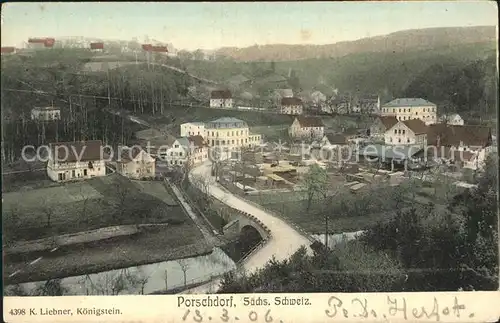 Porschdorf Ortsansicht Kat. Porschdorf