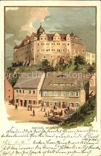 Zschopau Schloss Wildeck Kuenstlerkarte Kat. Zschopau