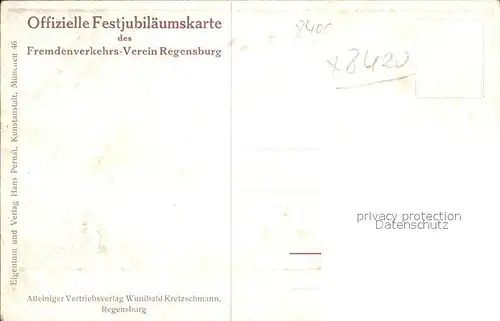 Kelheim 100 Jahrfeier der Deutschen Befreiungskaempfe Befreiungshalle Soldaten Jubilaeums Festkarte Kuenstlerkarte Kat. Kelheim Donau