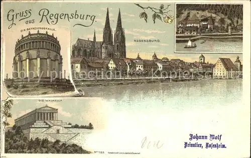 Regensburg Befreiungshalle Dom Walhalla Kat. Regensburg