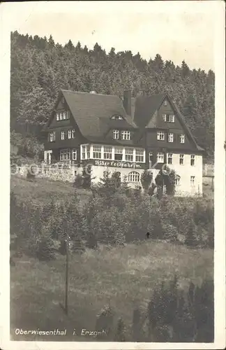 Oberwiesenthal Erzgebirge 1858er Ferienheim Kat. Oberwiesenthal