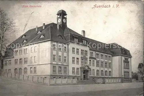 Auerbach Vogtland Neue Realschule Kat. Auerbach