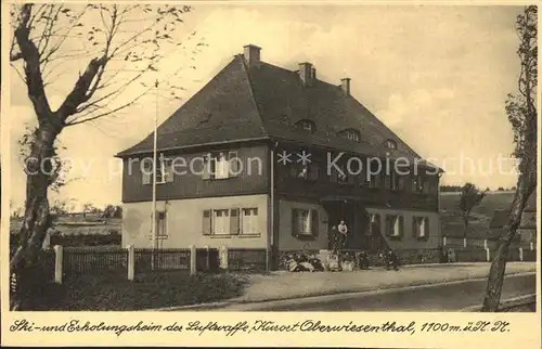 Oberwiesenthal Erzgebirge Skiheim Erholungsheim der Luftwaffe Kat. Oberwiesenthal