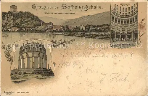 Kelheim Befreiungshalle Kloster Weltenburg Koenigreich Bayern Kat. Kelheim Donau