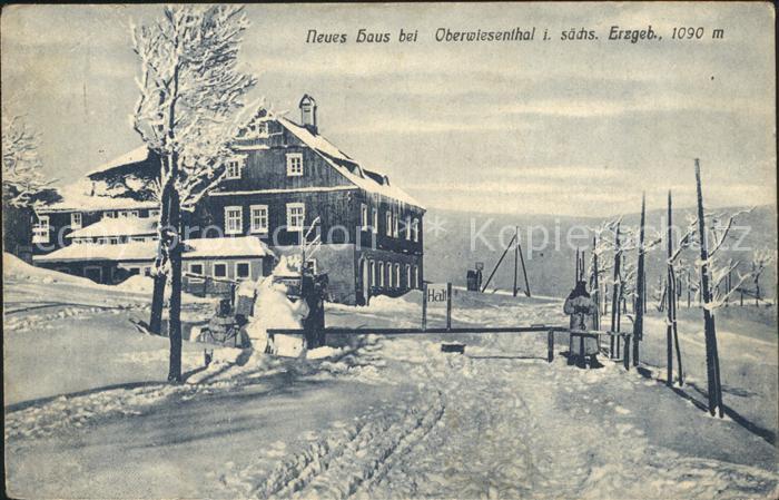 Oberwiesenthal Erzgebirge Gasthaus Neues Haus Im Winter Kat