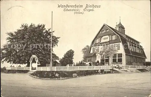 Eibenstock Wandererheim Bielhaus Kat. Eibenstock