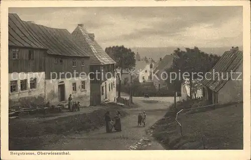 Oberwiesenthal Erzgebirge Bergstrasse Serie Saechsische Heimatschutz Postkarten Kat. Oberwiesenthal