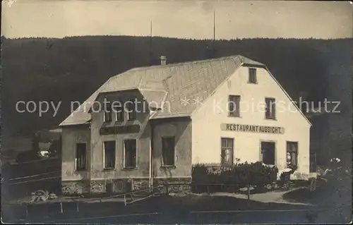 Oberwiesenthal Erzgebirge Restaurant Aussicht Kat. Oberwiesenthal