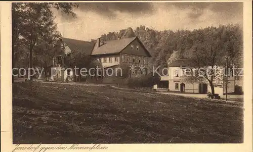 Jonsdorf Gegen den Nonnenfelsen Kat. Kurort Jonsdorf