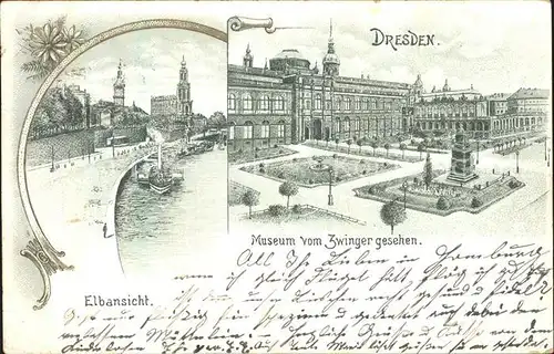Dresden Museum vor dem Zwinger  Kat. Dresden Elbe