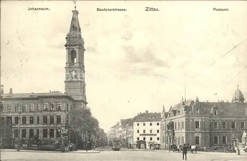 Zittau Johanneum Bautznerstrasse Postamt Kat. Zittau