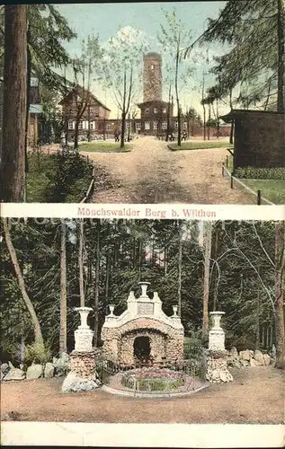 Moenchswalder Berg Gaststaette und Denkmal Kat. Bautzen