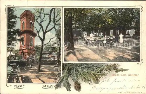 Walddorf Sachsen Berg Kottmar mit Turm und Gaststaette Kat. Eibau