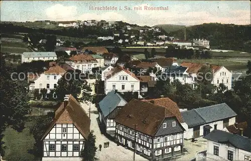 Hirschfelde Sachsen Teilansicht mit Rosenthal / Hirschfelde Zittau /Goerlitz LKR