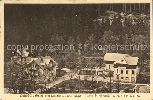 Waldbaerenburg Hotel und Pension Schaefermuehle Kat. Altenberg