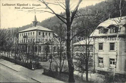 Kipsdorf Hotel Fuerstenhof Kat. Altenberg