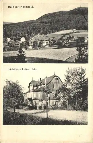 Hain Oybin Hochwald Landhaus Erika Kat. Kurort Oybin