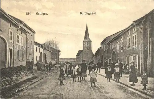 Hattigny Kirchgasse Kirche / Hattigny /Arrond. de Sarrebourg