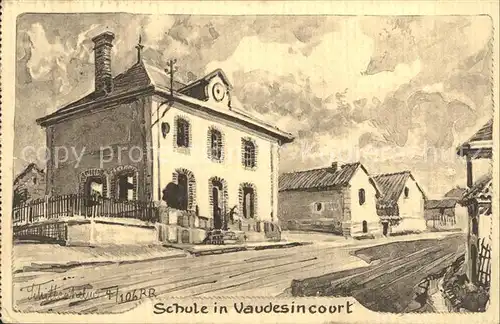 Vaudesincourt Schule / Vaudesincourt /Arrond. de Reims