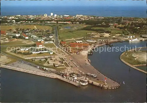 Norderney Nordseebad Fliegeraufnahme Hafen / Norderney /Aurich LKR