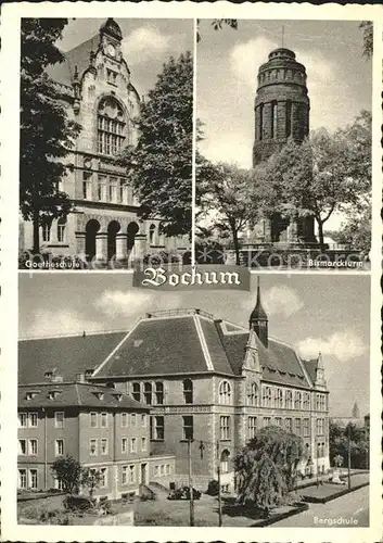 Bochum Bismarckturm Goetheschule Bergschule / Bochum /Bochum Stadtkreis
