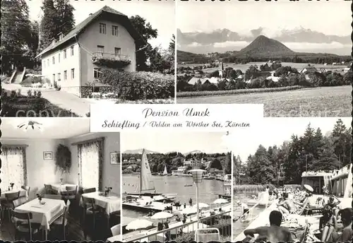 Schiefling See Pension Umek Hafen Panorama Seebad / Schiefling am See /Klagenfurt-Villach