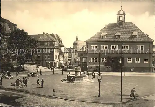 Waltershausen Gotha Marktplatz und Rathaus / Waltershausen /Gotha LKR