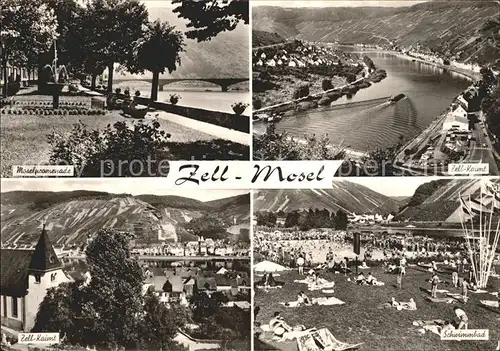 Zell Mosel Kaimt Schwimmbad Moselpromenade  / Zell (Mosel) /Cochem-Zell LKR