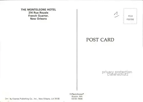 New Orleans Louisiana The Monteleone Hotel / New Orleans /